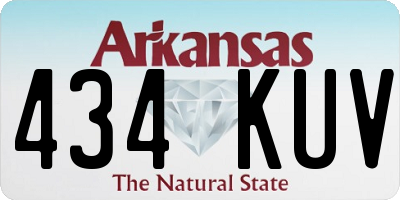 AR license plate 434KUV