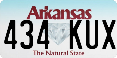 AR license plate 434KUX