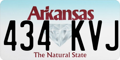 AR license plate 434KVJ