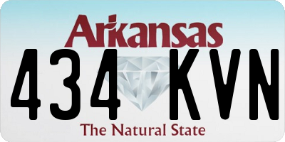 AR license plate 434KVN