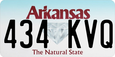 AR license plate 434KVQ