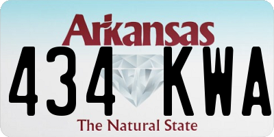 AR license plate 434KWA