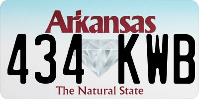 AR license plate 434KWB