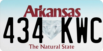 AR license plate 434KWC