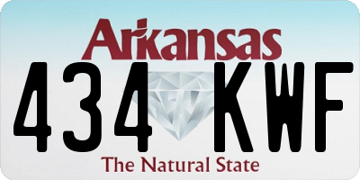 AR license plate 434KWF