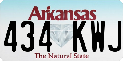 AR license plate 434KWJ