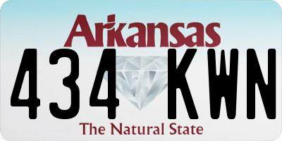 AR license plate 434KWN