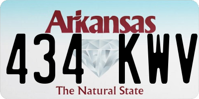 AR license plate 434KWV