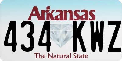AR license plate 434KWZ