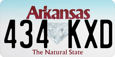 AR license plate 434KXD