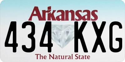 AR license plate 434KXG