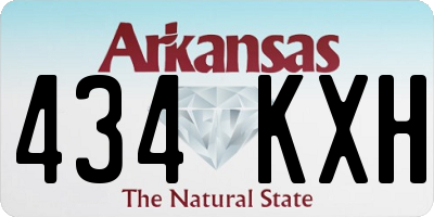 AR license plate 434KXH