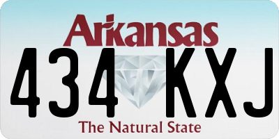 AR license plate 434KXJ