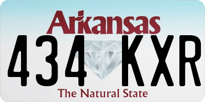 AR license plate 434KXR