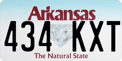 AR license plate 434KXT