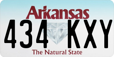 AR license plate 434KXY
