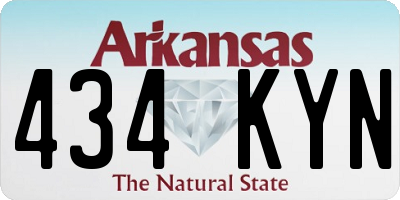 AR license plate 434KYN