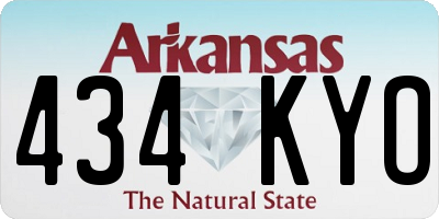 AR license plate 434KYO