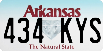 AR license plate 434KYS