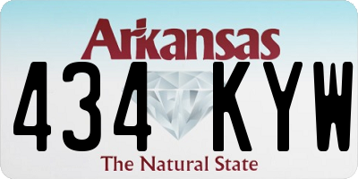 AR license plate 434KYW