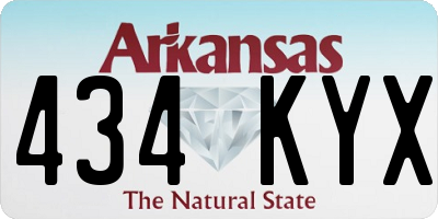 AR license plate 434KYX