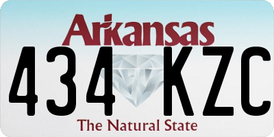 AR license plate 434KZC