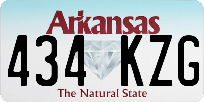 AR license plate 434KZG