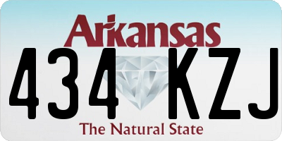 AR license plate 434KZJ