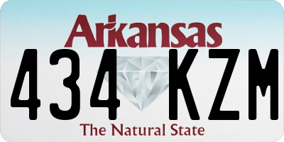 AR license plate 434KZM