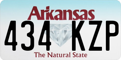 AR license plate 434KZP
