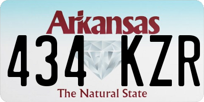 AR license plate 434KZR
