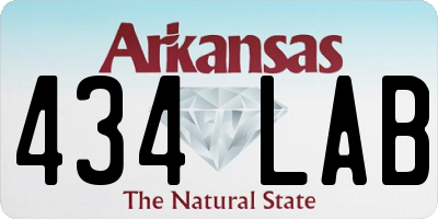 AR license plate 434LAB