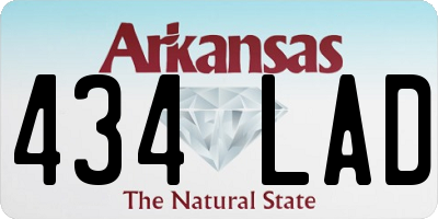 AR license plate 434LAD