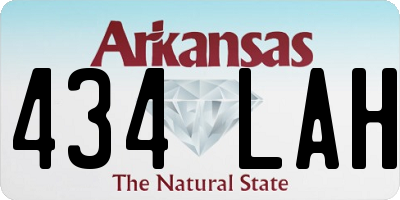 AR license plate 434LAH