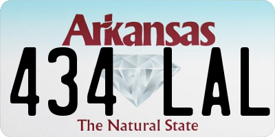 AR license plate 434LAL