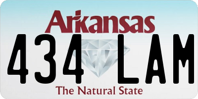 AR license plate 434LAM