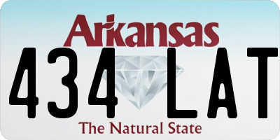 AR license plate 434LAT