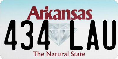 AR license plate 434LAU