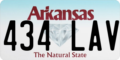 AR license plate 434LAV