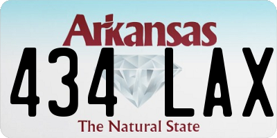 AR license plate 434LAX