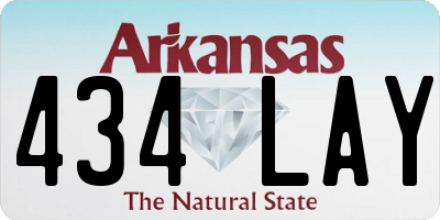 AR license plate 434LAY