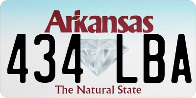 AR license plate 434LBA