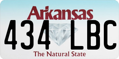 AR license plate 434LBC