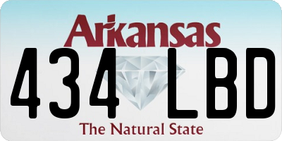 AR license plate 434LBD