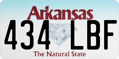 AR license plate 434LBF