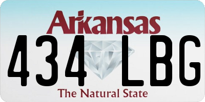 AR license plate 434LBG