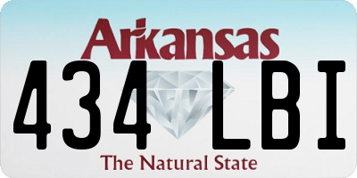 AR license plate 434LBI