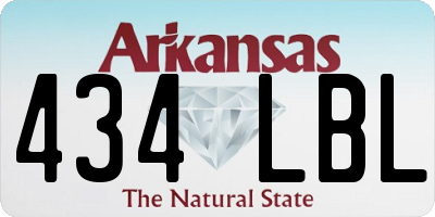 AR license plate 434LBL