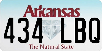 AR license plate 434LBQ