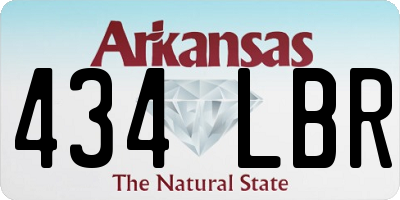 AR license plate 434LBR